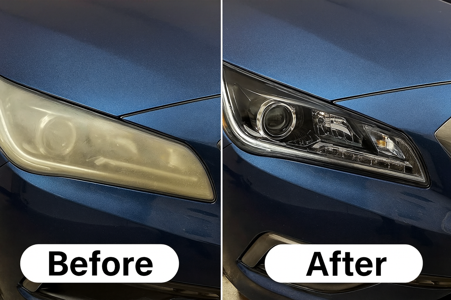 Headlight Restoration Polish Liquid Kit – Car Headlamp Lens Cleaner, Oxidation & Scratch Remover, Clear Finish 30ml